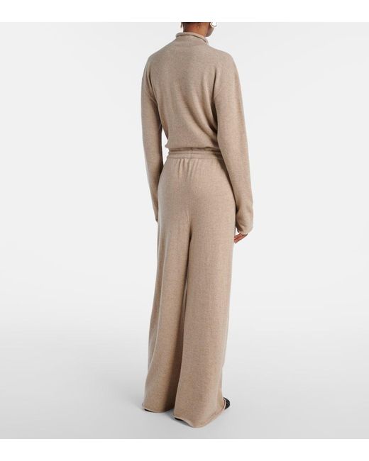Jil Sander Natural Weite Hose Aus Kaschmir