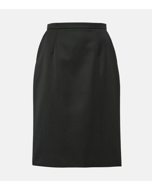 Dolce & Gabbana Black High-rise Pencil Skirt