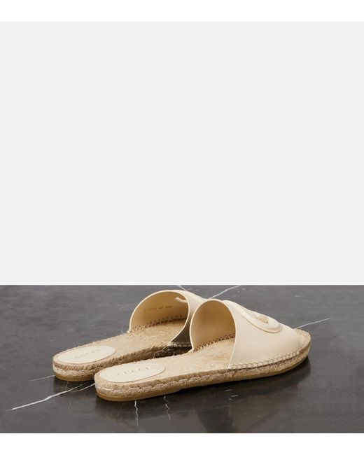 Sandali Espadrillas Cut di Gucci in Natural