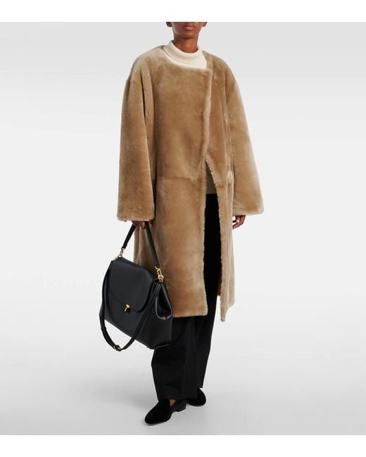 Totême  Brown Shearling Coat