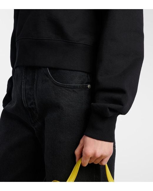 Jacquemus Black Logo Cotton Jersey Hoodie