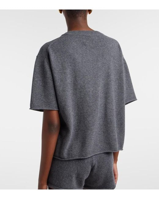 Lisa Yang Gray Cila Cashmere Sweater