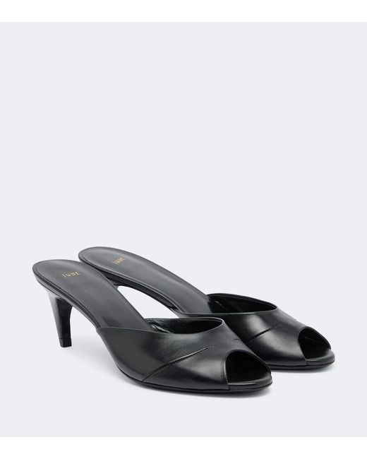 Jude Gray Cave Leather Mules