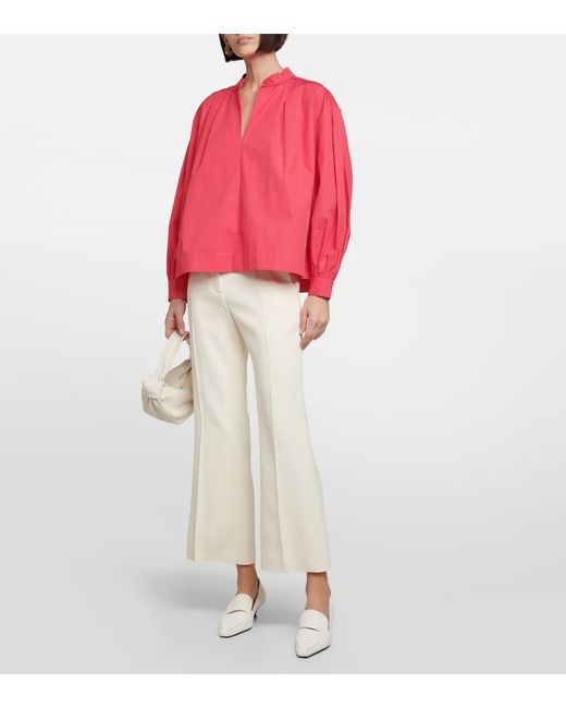 Co. Pink V-Neck Tton Blouse