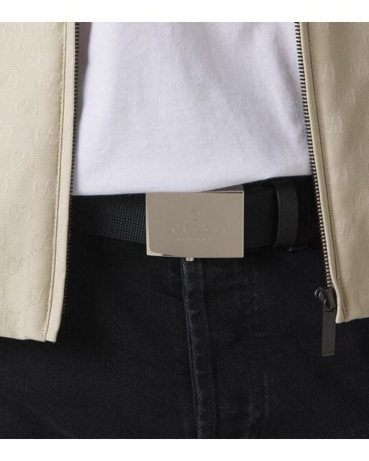 Gucci Black Canvas Belt for men