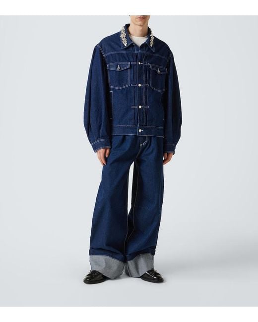 Jean Ample A Ornements Simone Rocha pour homme en coloris Blue