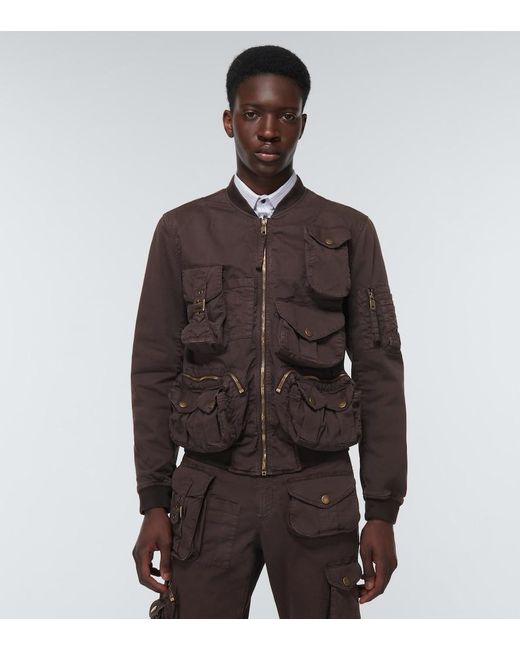 Dolce & Gabbana Black Cotton Jacket for men