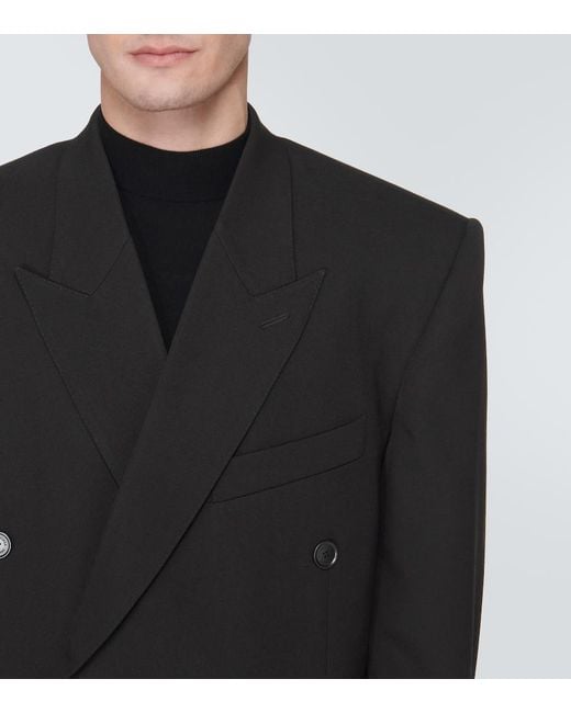 Balenciaga Black Wool Blazer for men