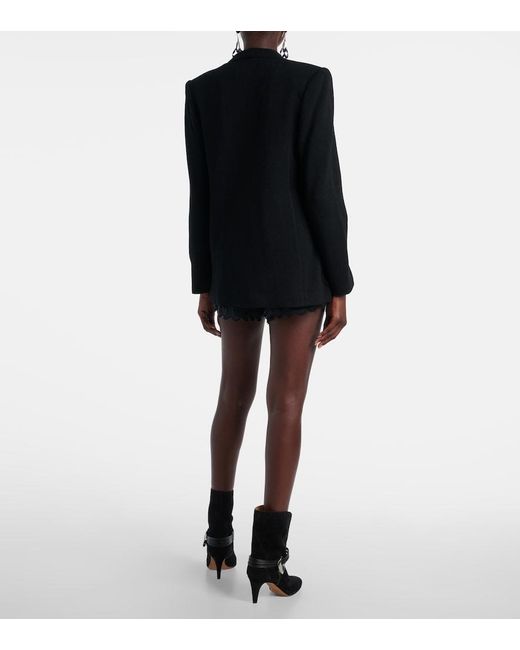 Isabel Marant Black Olivia Wool-Blend Jacket