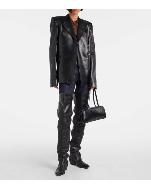 Borsa A Spalla Simona di Khaite in Black