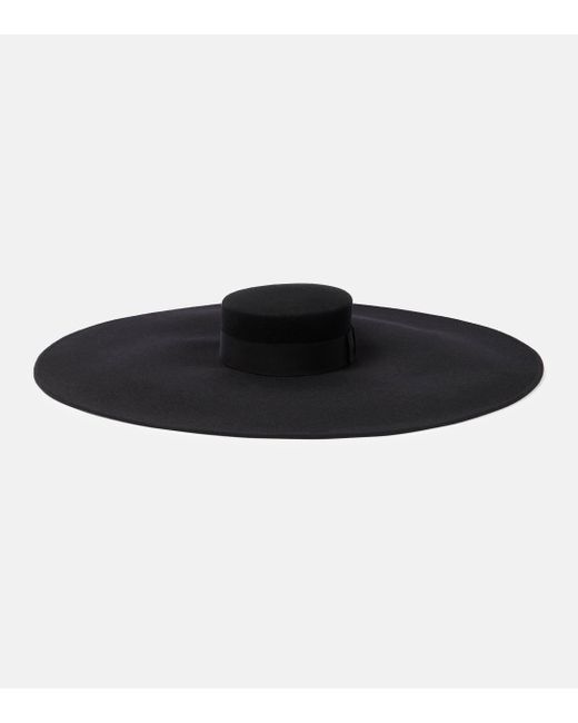 Nina Ricci Black Wool Felt Hat