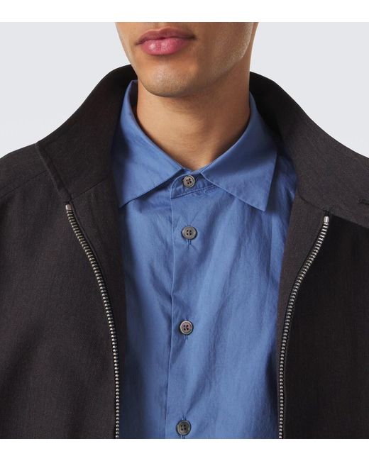 Our Legacy Blue Clean Cotton Shirt for men