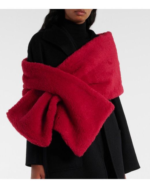 Sciarpa Full di Max Mara in Red
