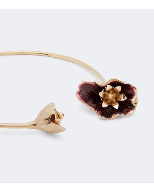Rabanne White Floral Cuff