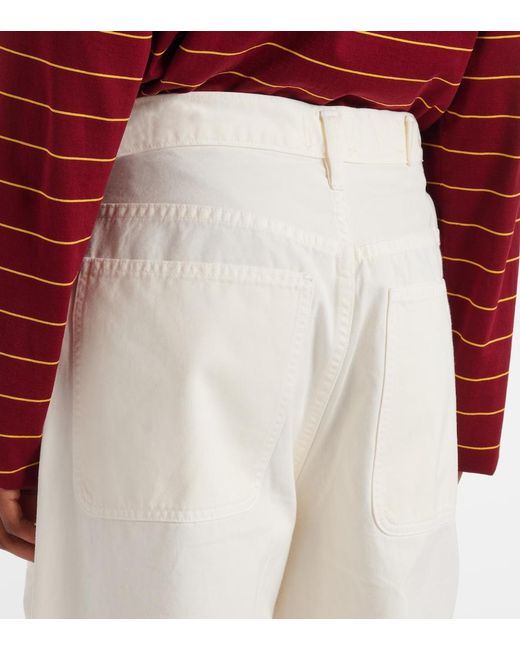 Citizens of Humanity White Ayla High-Rise Cotton Cargo Pants