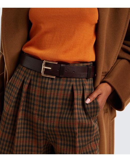 Max Mara Black Leather Belt