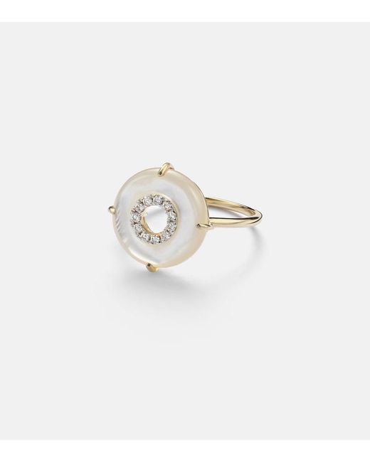Mateo White 14Kt Ring With Diamonds And Pearls