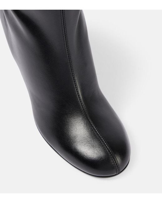 Co. Black Leather Knee-High Boots