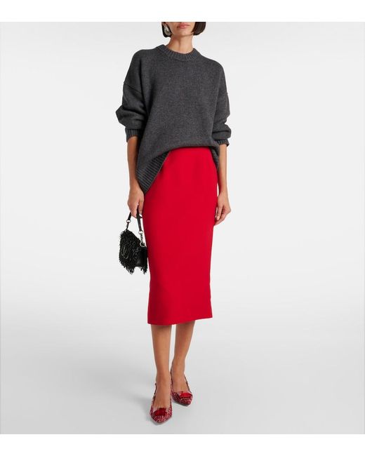 Gianvito Rossi Red Jaipur Boucle Slingback Pumps