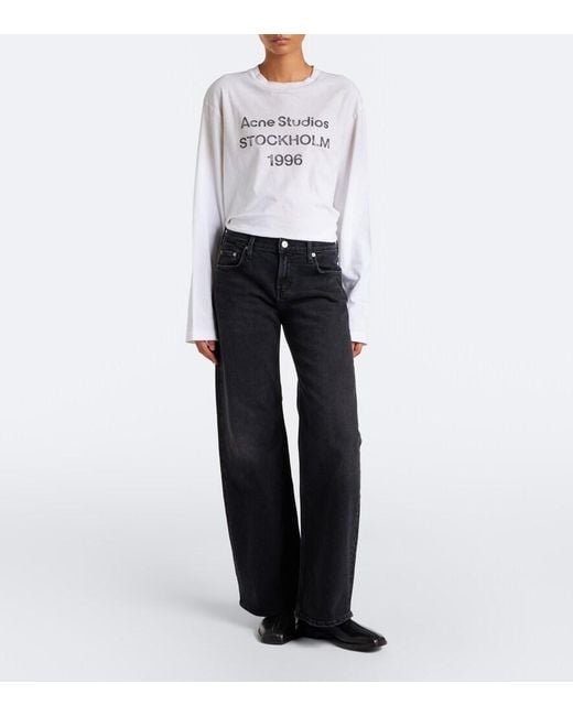 Citizens of Humanity Black Nora Wide-Leg Jeans