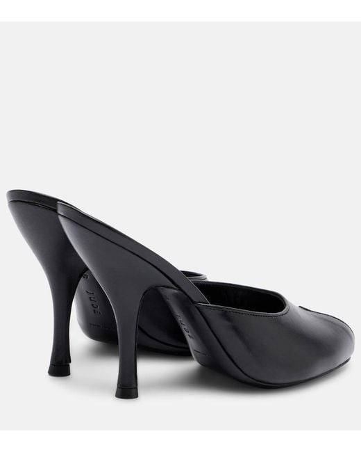 Jude Black Date Leather Mules