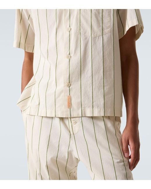 Camicia Da Bowling Celery di Bode in White da Uomo