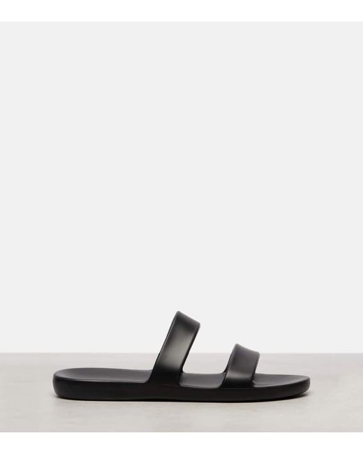 The Row Black Foam Rubber Sandals