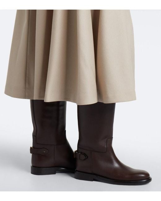Max Mara Natural Wool Midi Skirt
