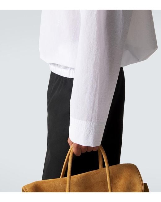 Jacquemus White Haut Marin Cotton-Blend Shirt for men