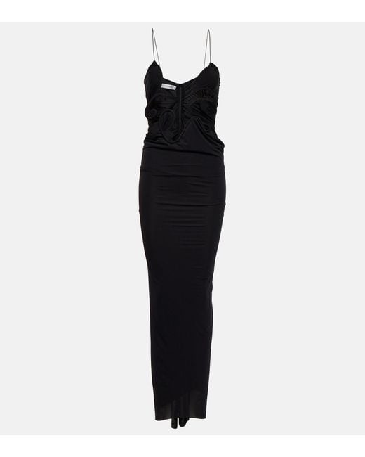 Christopher Esber Molded Venus Jersey Maxi Dress in Black | Lyst