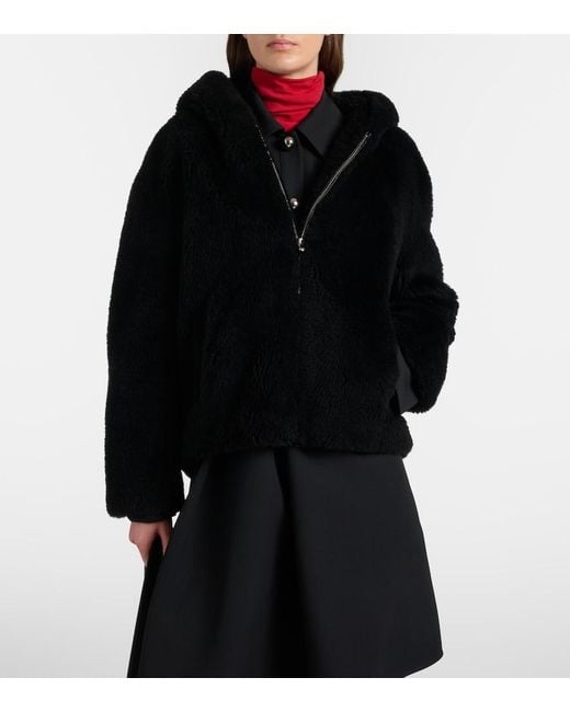Yves Salomon Black Wool Jacket