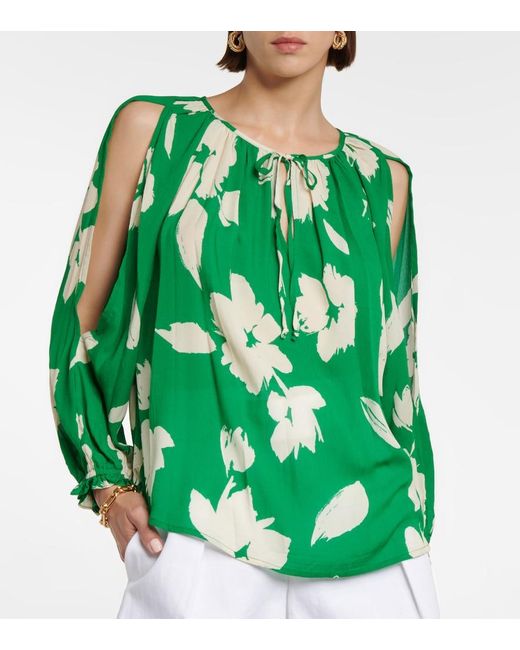 Velvet Green Vikki Printed Blouse