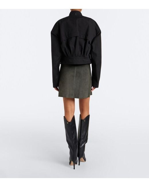 Stouls Black Lucie Suede Miniskirt