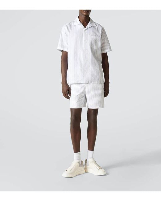 Alexander McQueen White Oversized Leather Sneakers for men