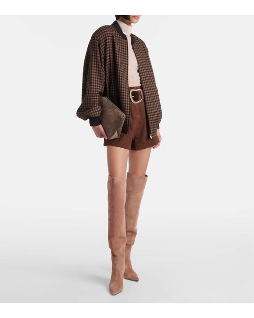 Gianvito Rossi Brown Hansen 85 Leather Knee-High Boots
