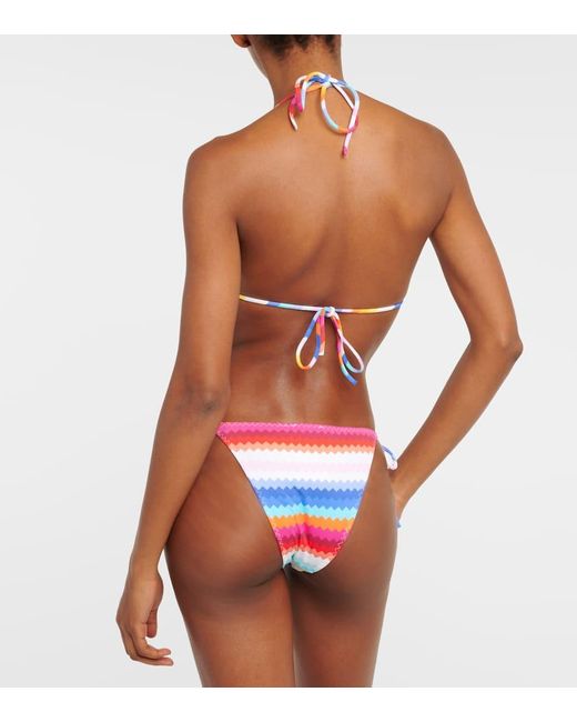 Bikini con estampado en zigzag Missoni de color White