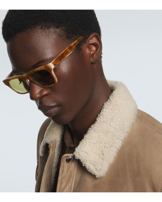 Brunello Cucinelli Brown Square Sunglasses for men