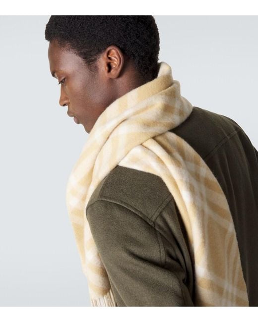Sciarpa Ekd di Burberry in Metallic da Uomo