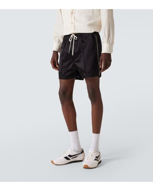 Tom Ford Black Satin Shorts for men