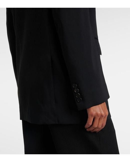 The Row Black Tristana Double-Breasted Blazer