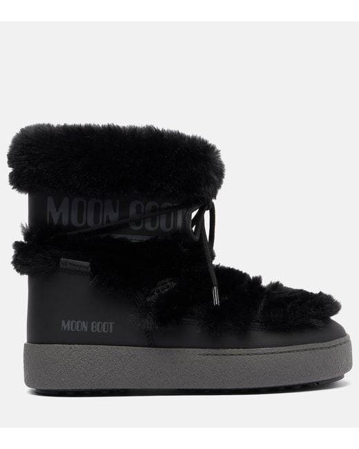 Moon Boot Black Ltrack Low Snow Boots
