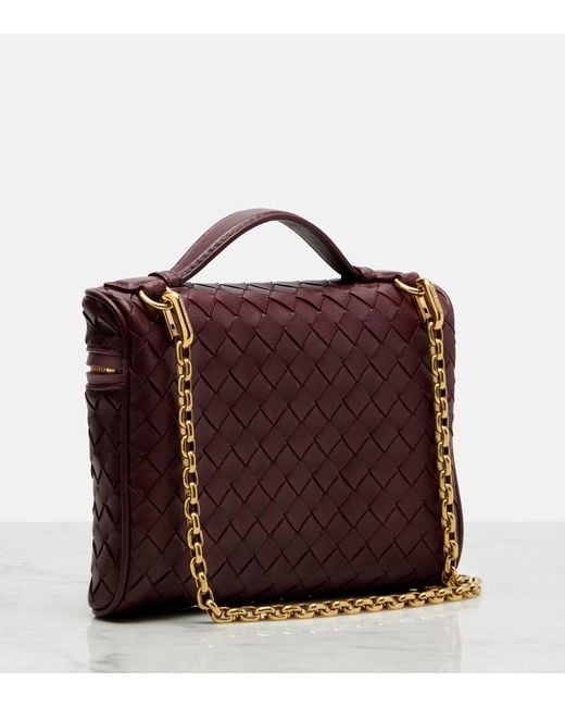 Borsa A Spalla Bang Bang Small di Bottega Veneta in Purple