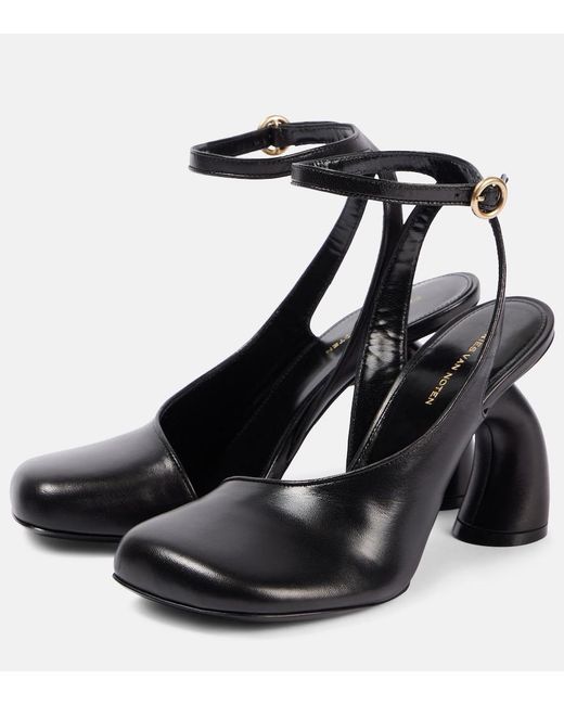 Dries Van Noten Black 95 Leather Pumps