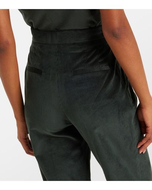 Gabriela Hearst Black Vesta Cotton Corduroy Flared Pants