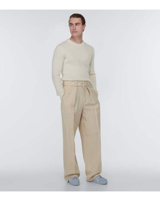 Christian Louboutin Sneakers Louis Spikes Aus Veloursleder in Blue für Herren