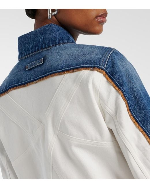 Jean Paul Gaultier Blue Petit Grand Paneled Denim Jacket