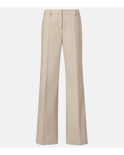 Magda Butrym Natural Wool Flared Pants