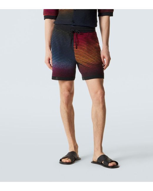 Loewe Blue Paula's Ibiza Anagram Cotton-Blend Shorts for men