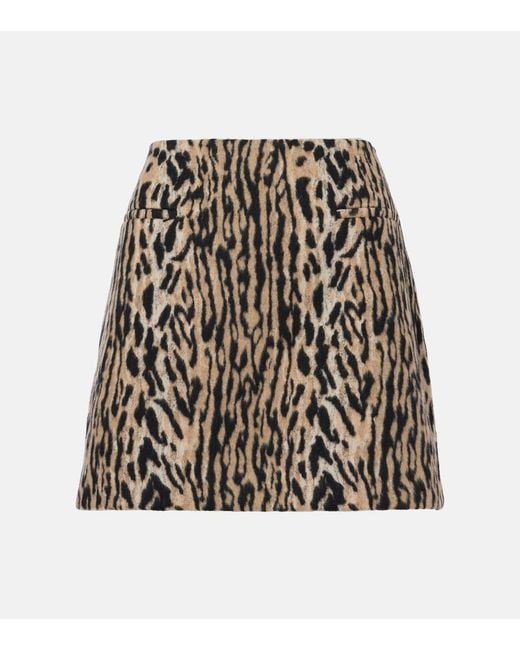 Minifalda Mariah Con Estampado Rixo de color Brown
