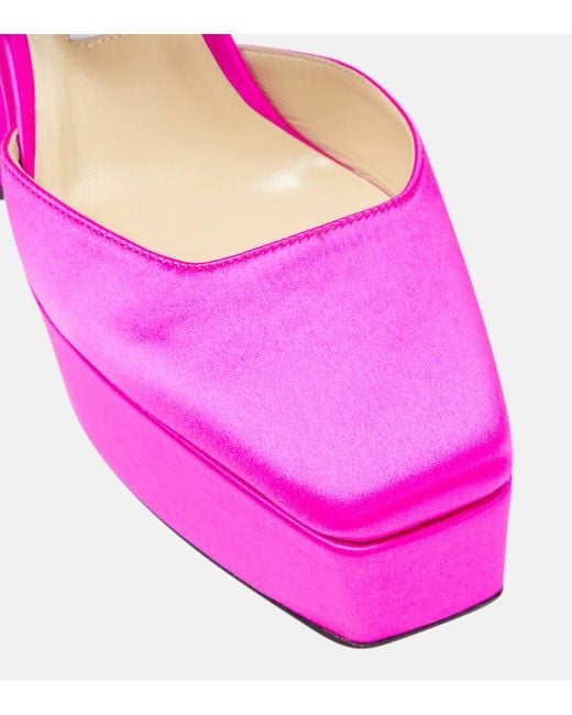 Jimmy Choo Pink Gian 140 Sat Shoes